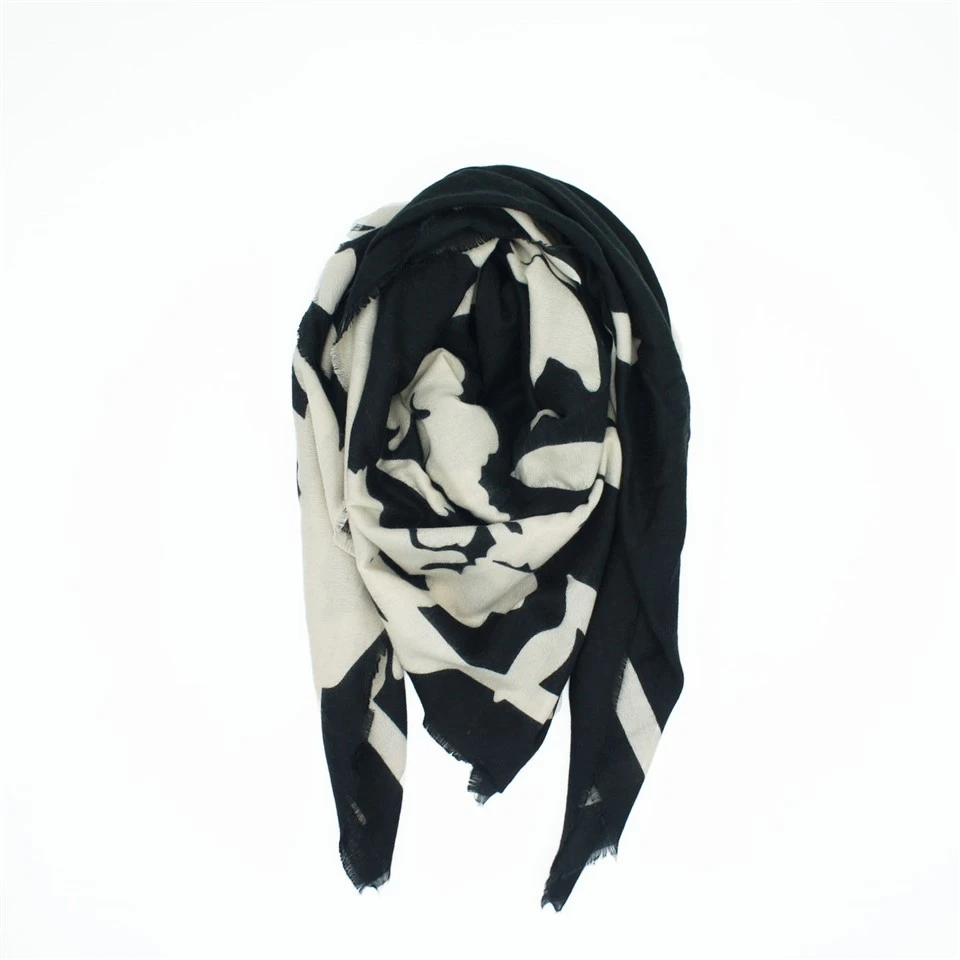 Floral Printed Square Bandana