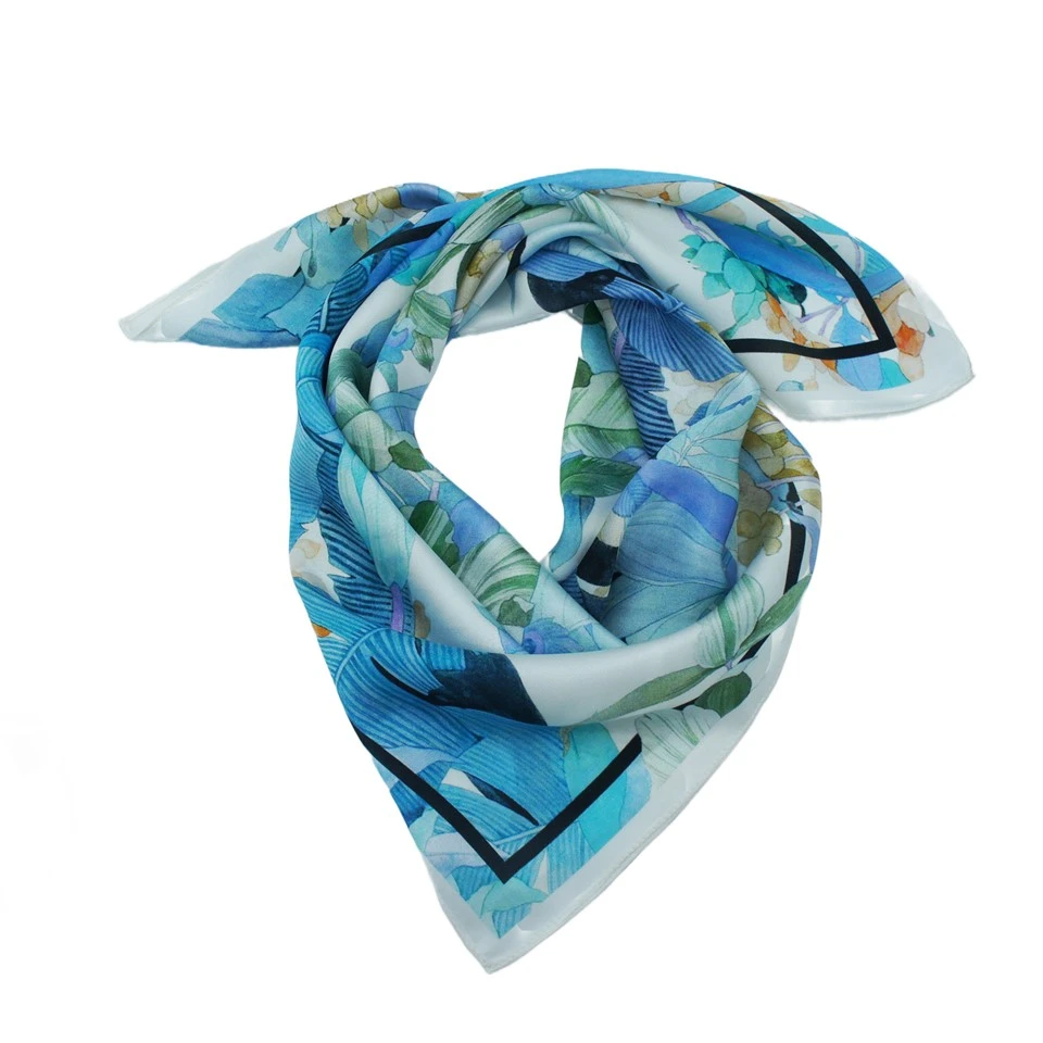 Floral Silk Hair Scarf