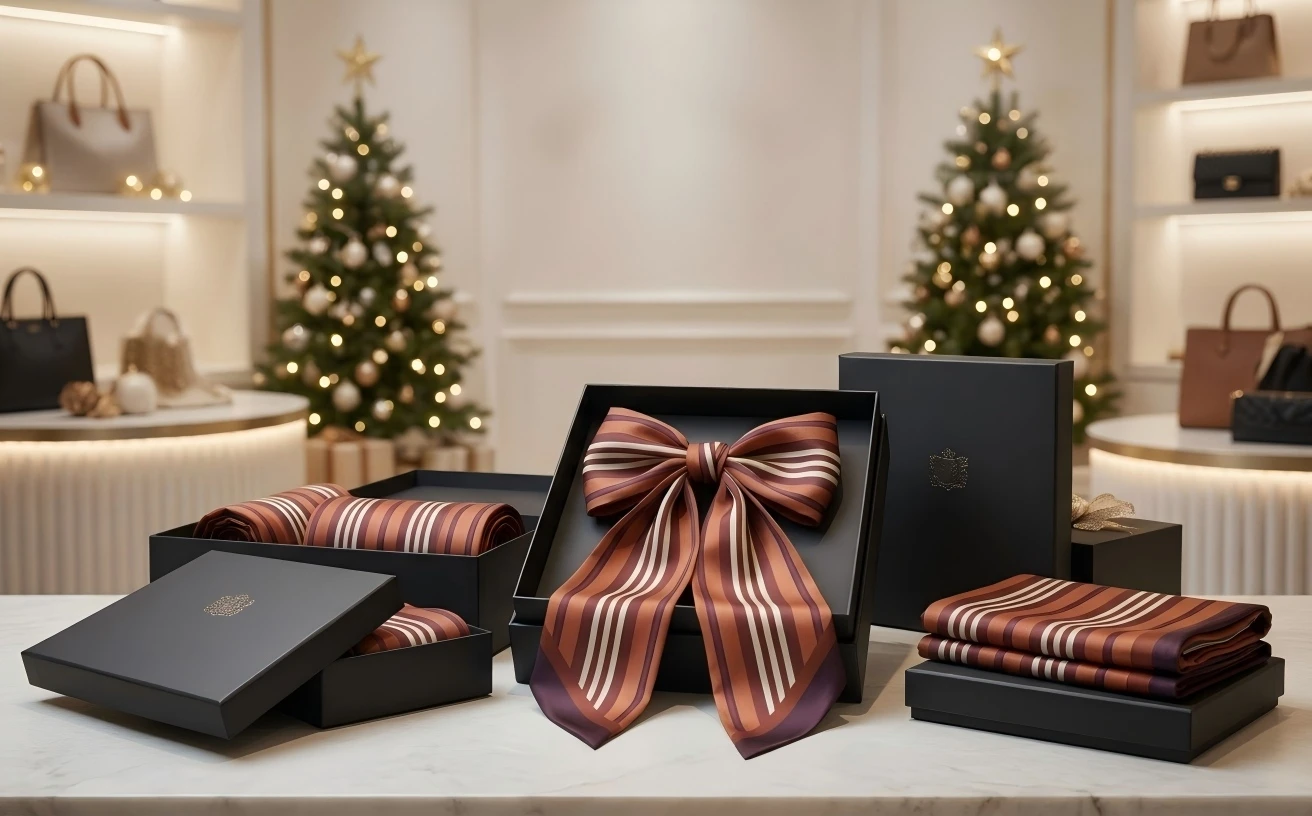 Custom Scarf Packaging and Private Label Options for Holiday Gift Collections Custom Scarf Packaging and Private Label Options for Holiday Gift Collections