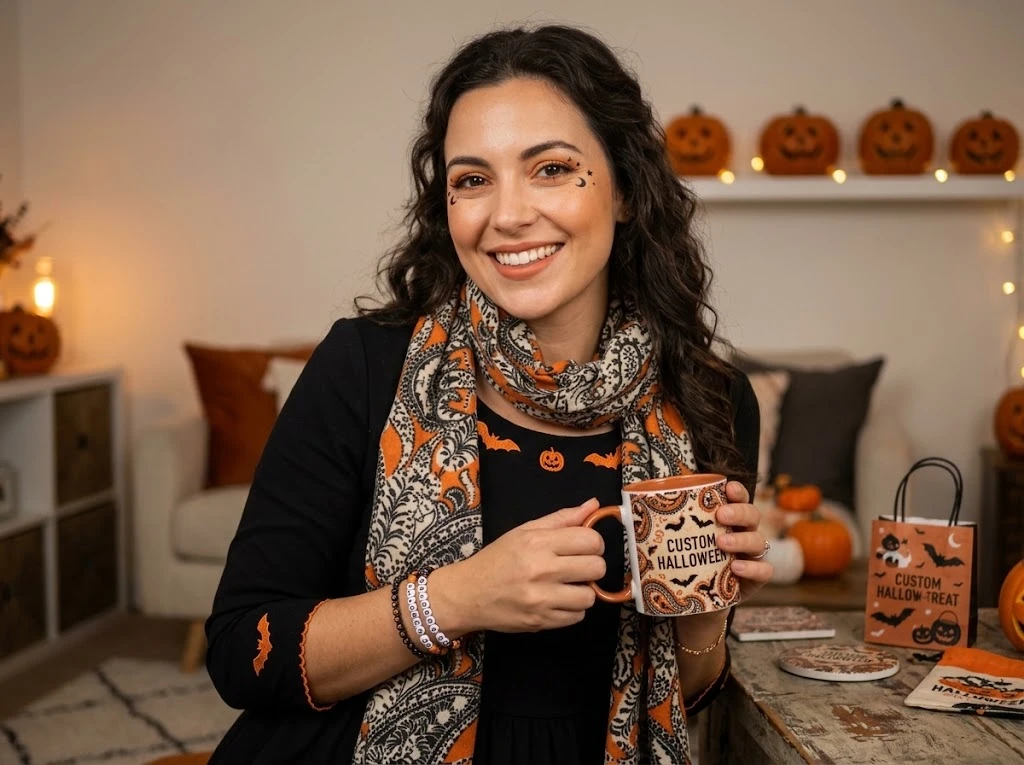 Custom Halloween scarves Custom Halloween scarves