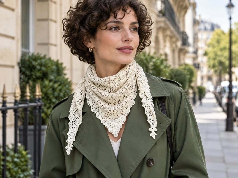 Triangle Scarf is used for neck scarf Triangle Scarf is used for neck scarf