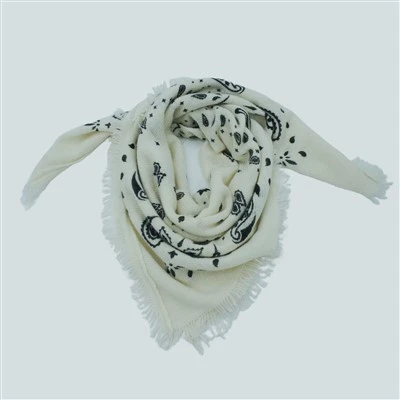 Cashmere Paisley Square Bandana Scarf