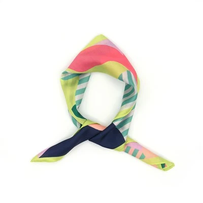 Floral Pattern Silk Blends Bandana