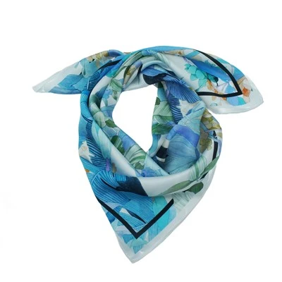 Floral Silk Hair Scarf