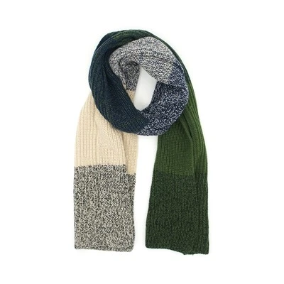 Knitted Two Tone Winter Scarf